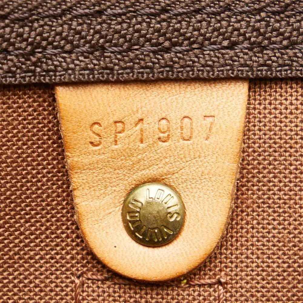 LOUIS VUITTON Brown Monogram Leather Keepall 60 Boston Bag